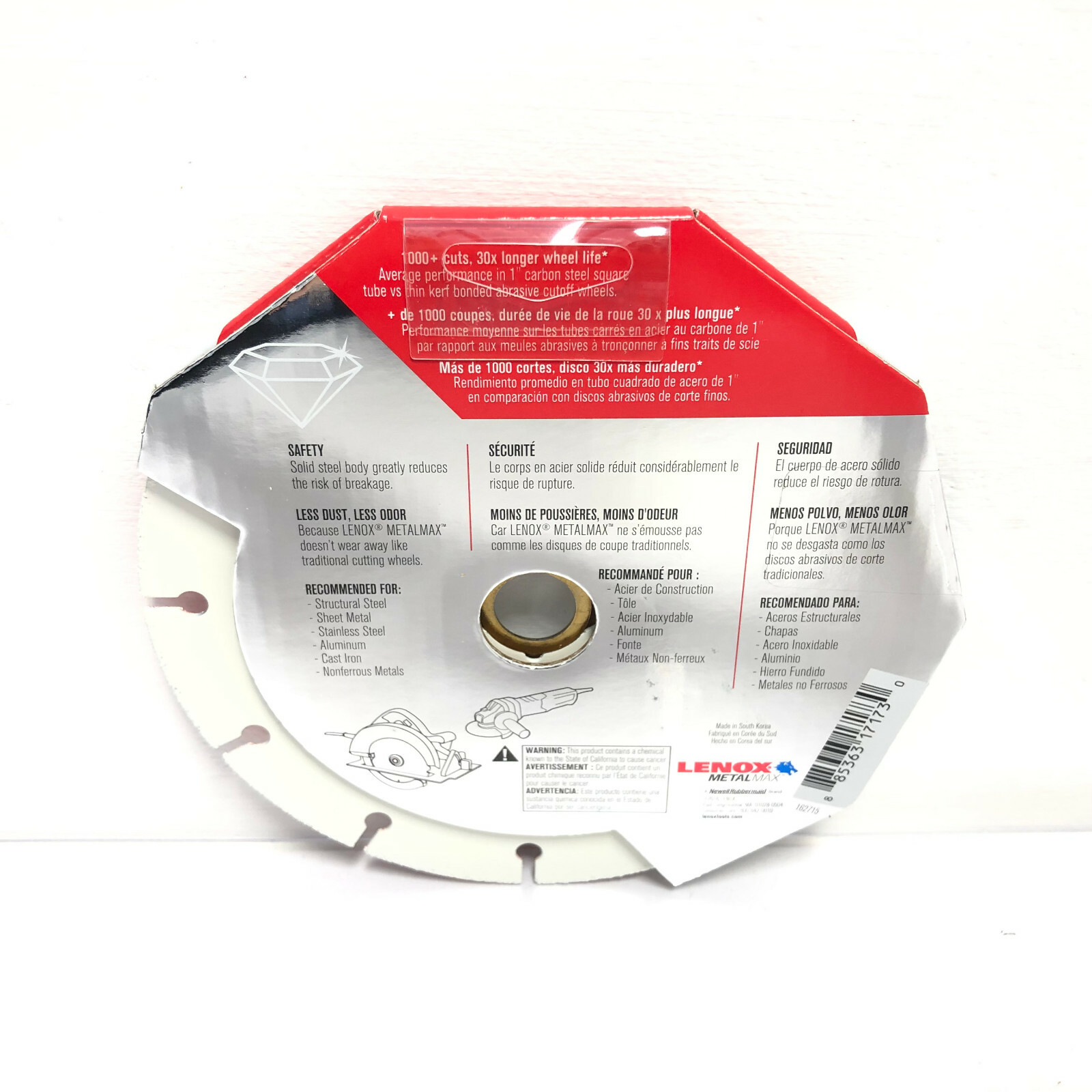 NEW 5-Pack LENOX MetalMax Cutting Wheel, Diamond Edge, 6-Inch 1972923 Lot of 5