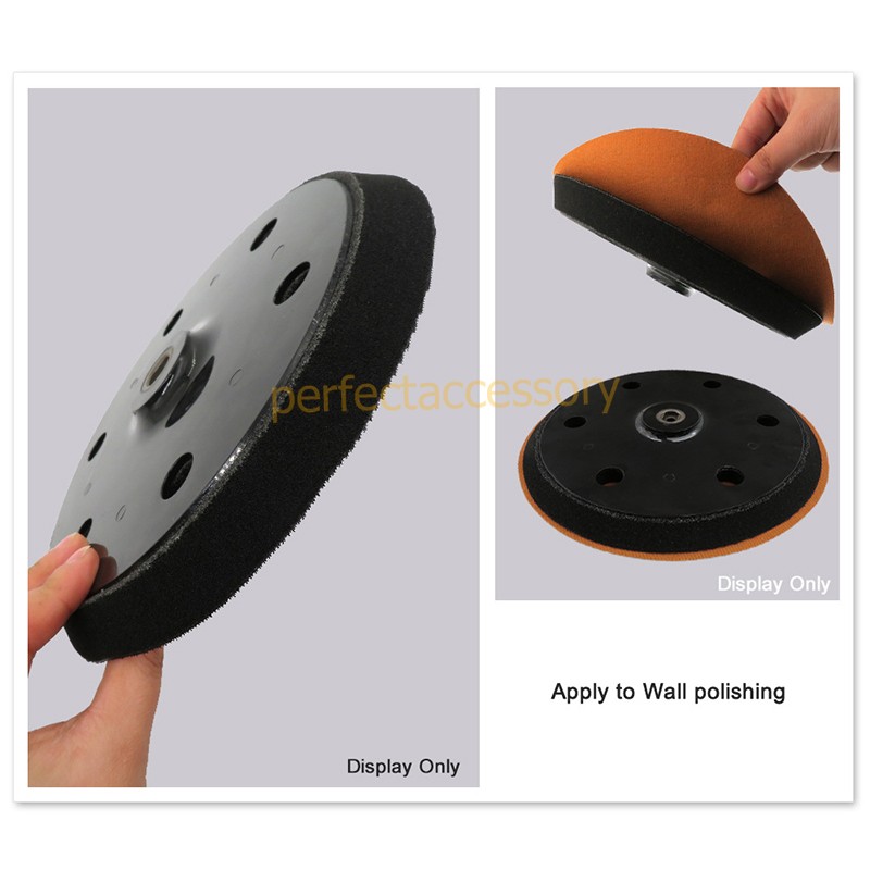 1-2Pcs 9″ 6 Hole Hook&Loop Sanding Pad Backing Plate for Drywall Orbital Sander