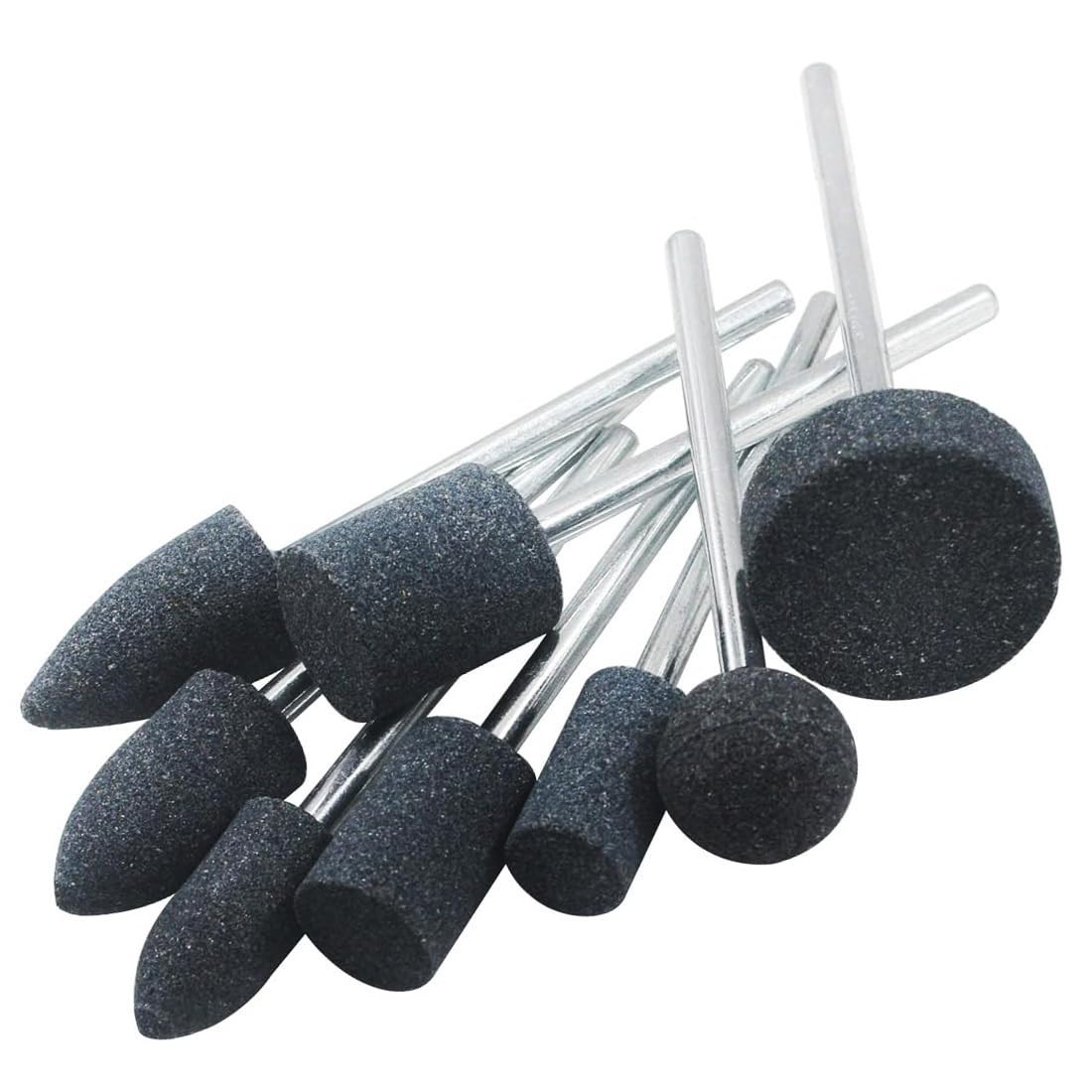 80mm Extra Long Shank Drill Grinding Stone Sets, Extended 1/4″ Shank Aluminum