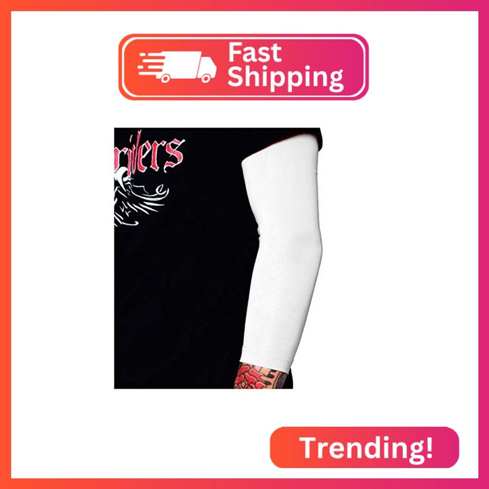 Tat2X Tattoo Cover Up Sleeve – 3/4 Arm – White – 3XL – 1 Sleeve