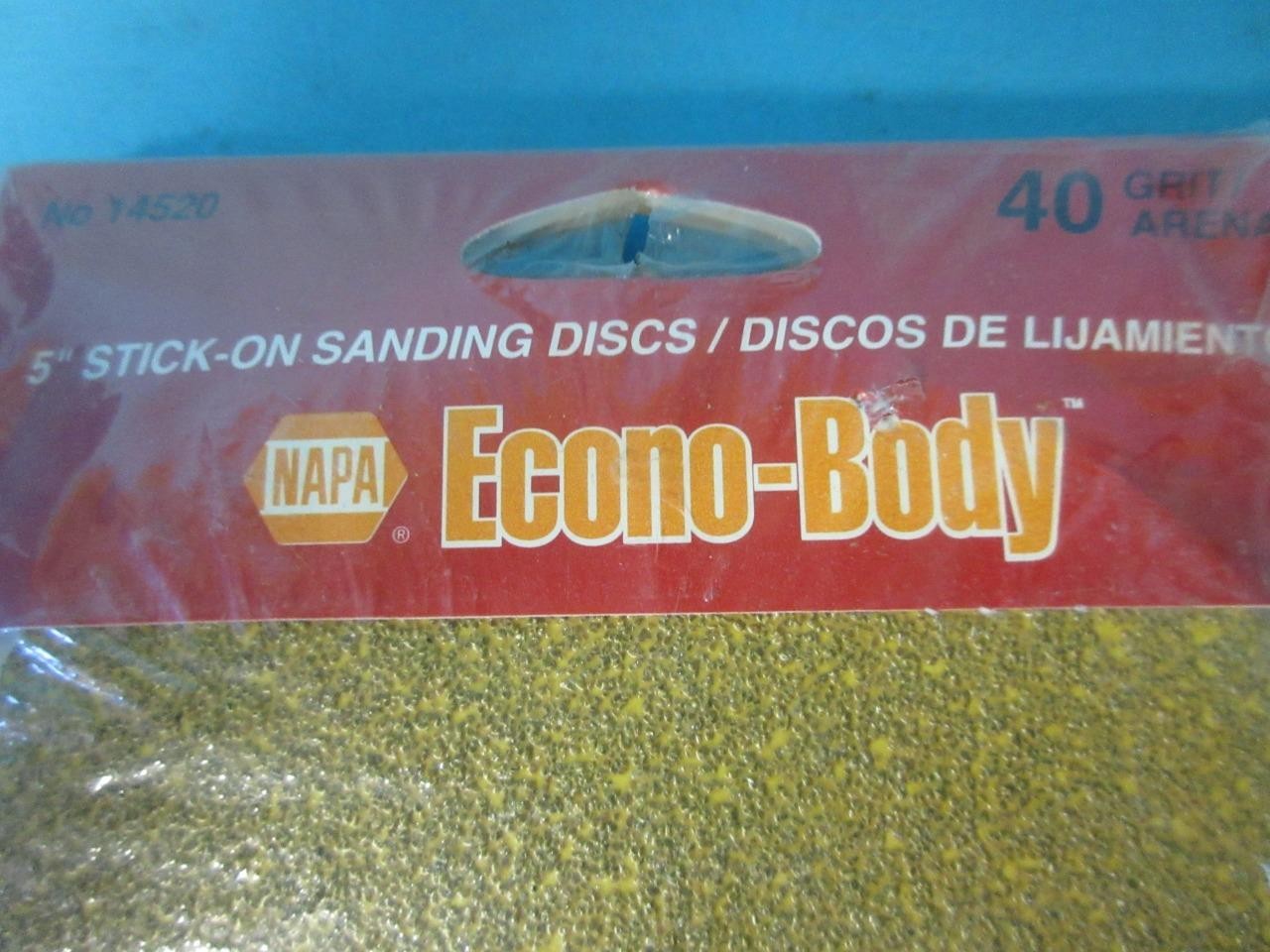 3 packs of 5 Napa Econo Body 40 Grit 5″ Stick-on Sanding Discs 127mm