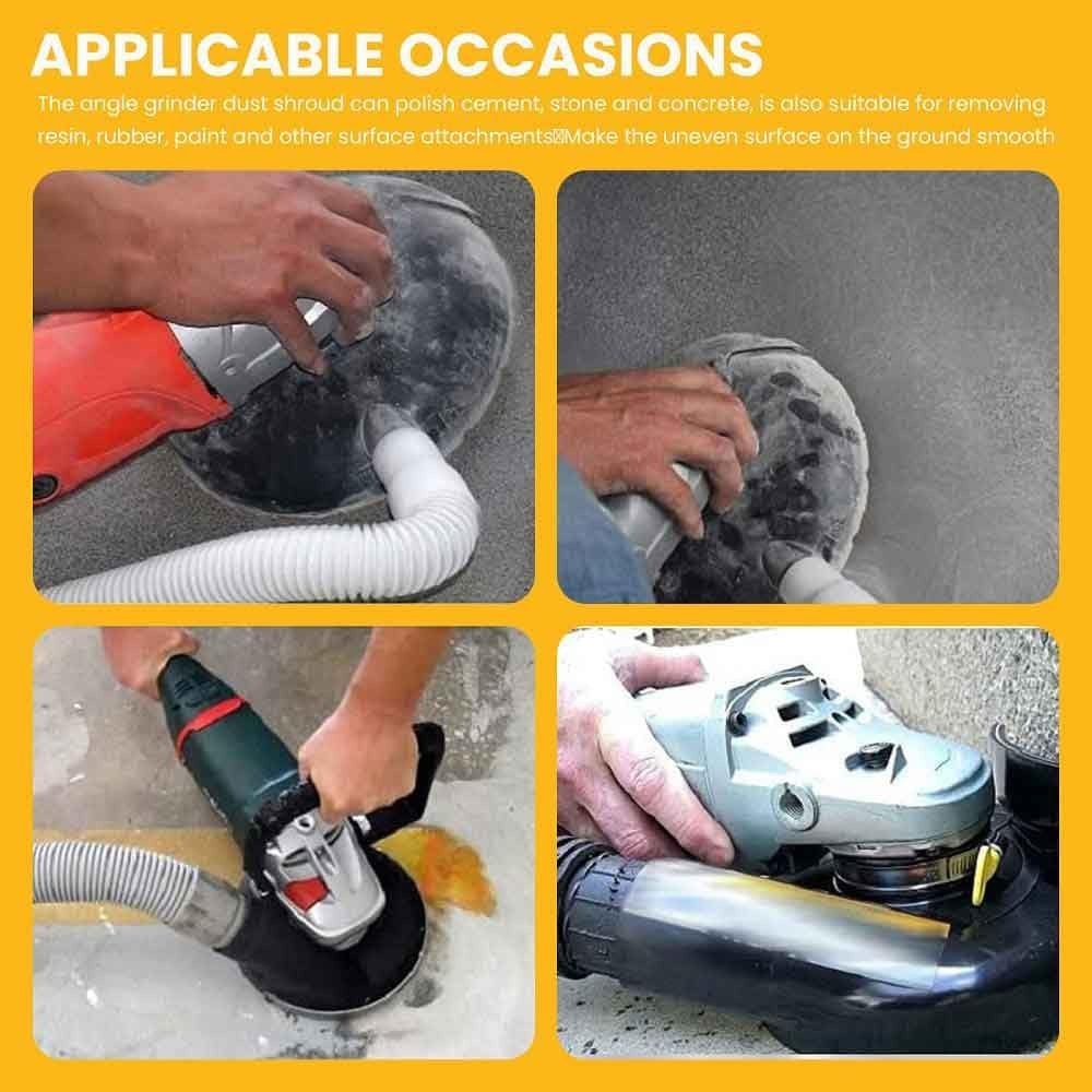 Universal 7-Inch Dust Shroud for Angle Grinders – Effortless Surface Polishing