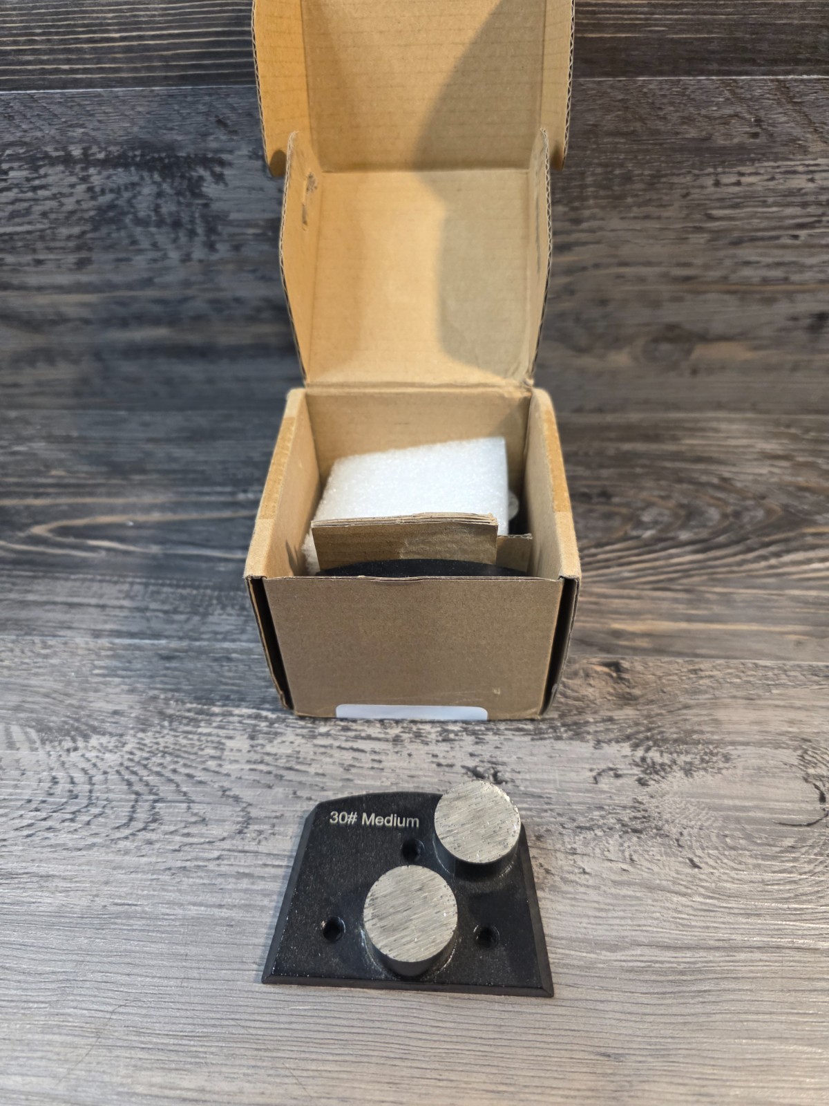 Trapezoid Grinding Discs For Concrete Floor Grinders Medium Bond 30 Grit 3 Pack