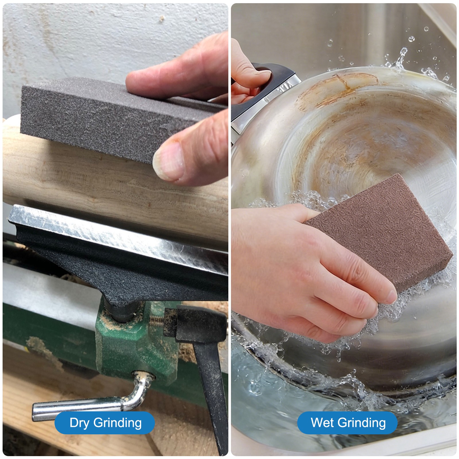 14xSanding Sponge Block Reusable Wet Dry Sanding Pads for Wood Metal Plastic DIY