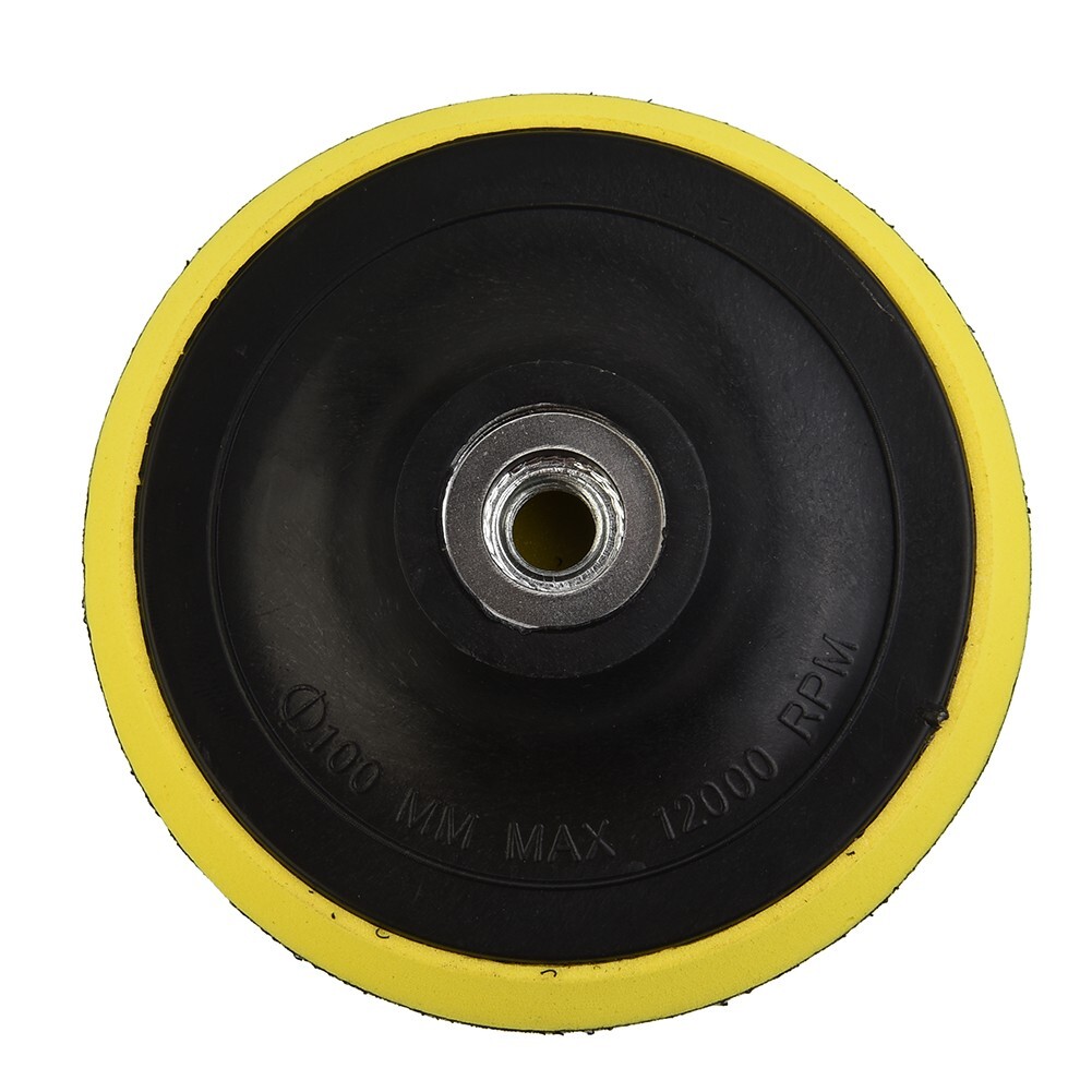 4inch 100mm Hook And Loop Buffing Pad Rotary Backing Pad With M10 Drill Adapter
