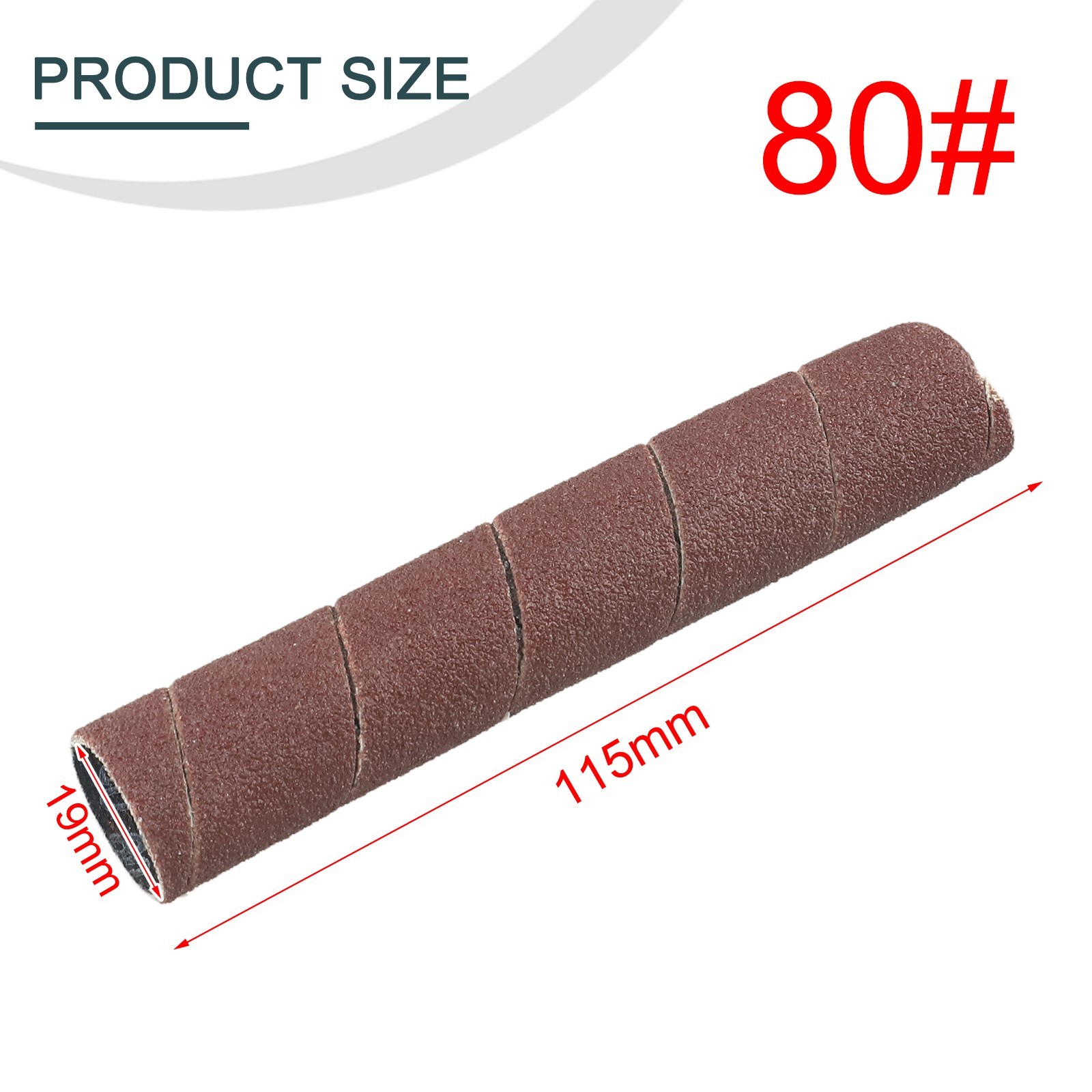 1PC 4.5inch Sanding drum Sleeves sanding paper drum polishing Tools 80/150/240#