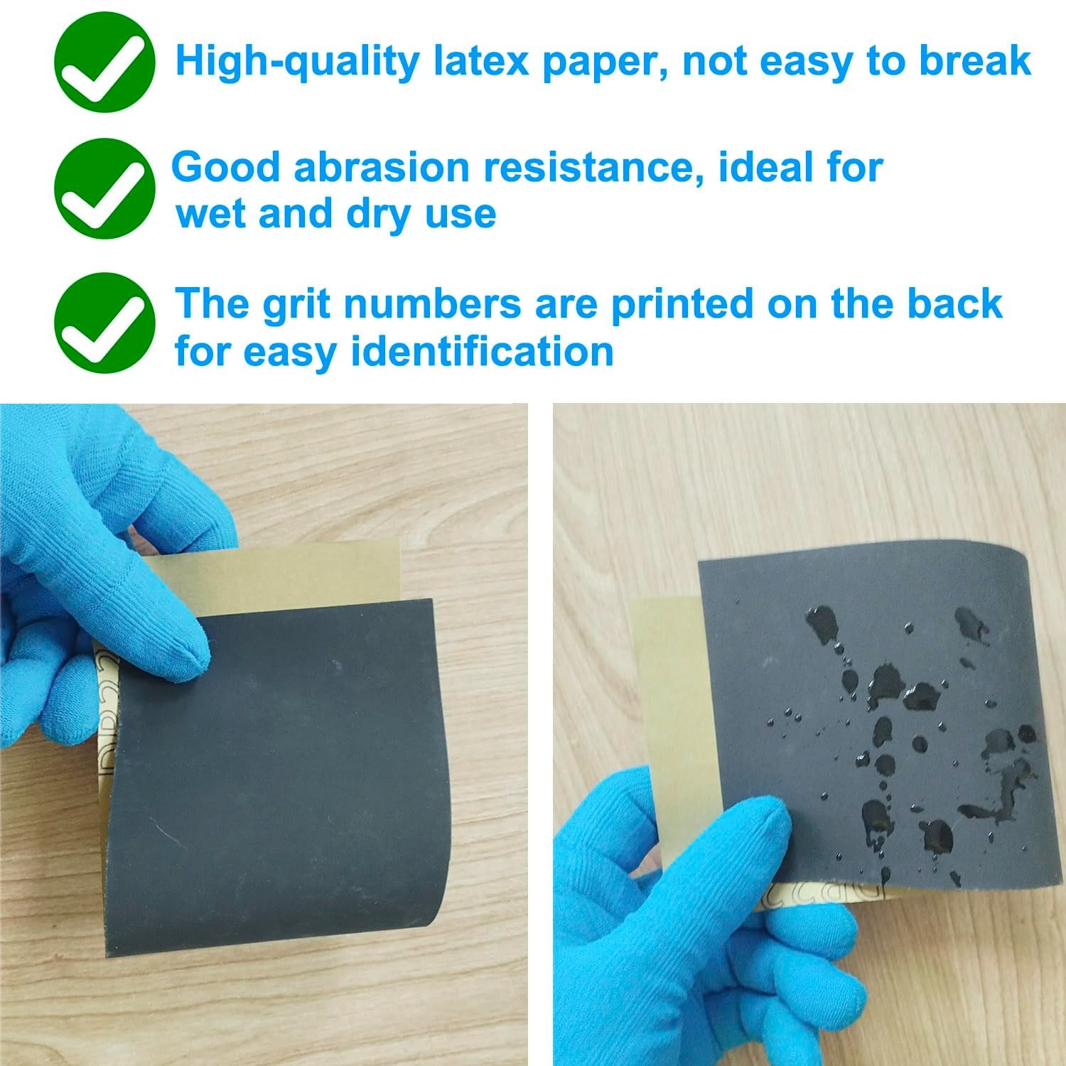 Sandpaper Variety Pack, 20PCS Sand Paper Assorted for Wood Metal Sanding, Wet…