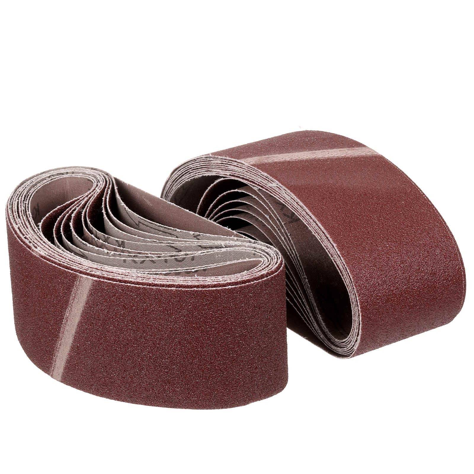 CoCud 4 x 21 Inch Sanding Belt, 24 Pcs 4 x 21 Inch(40/60/80/100/120/240 Grit）