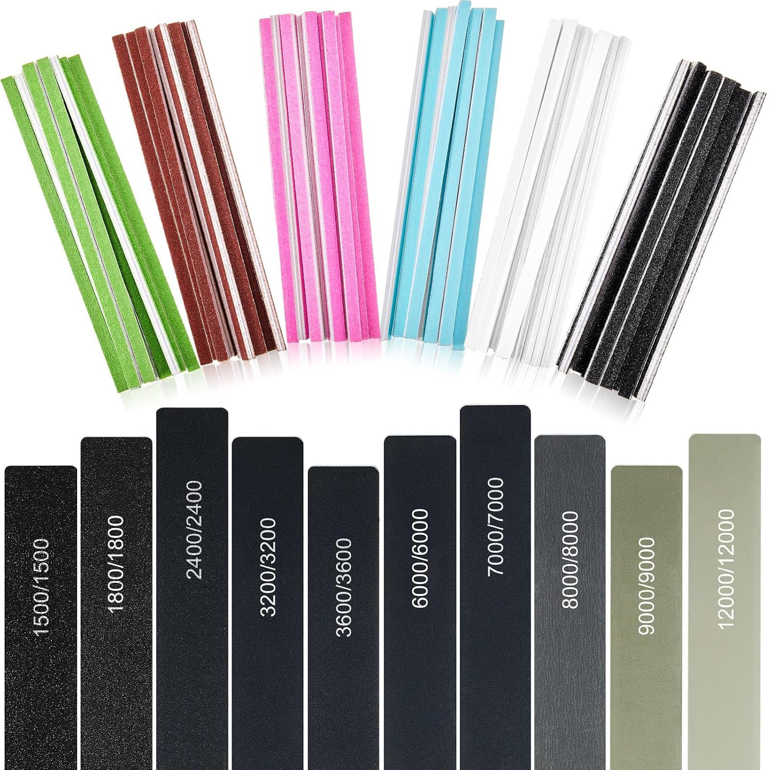 70 Pcs Sanding Sticks Polishing Sticks Fine Sanding Twig Coded Abrasive Sand Twi