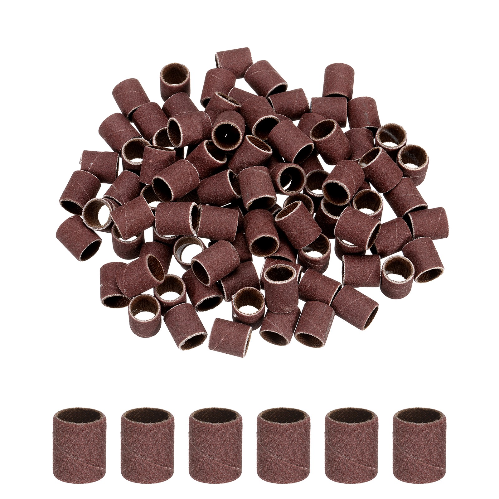 200pcs Sanding Drums 3/8 Inch Grit 320 Sanding Sandpaper Mini Sanding Sleeves