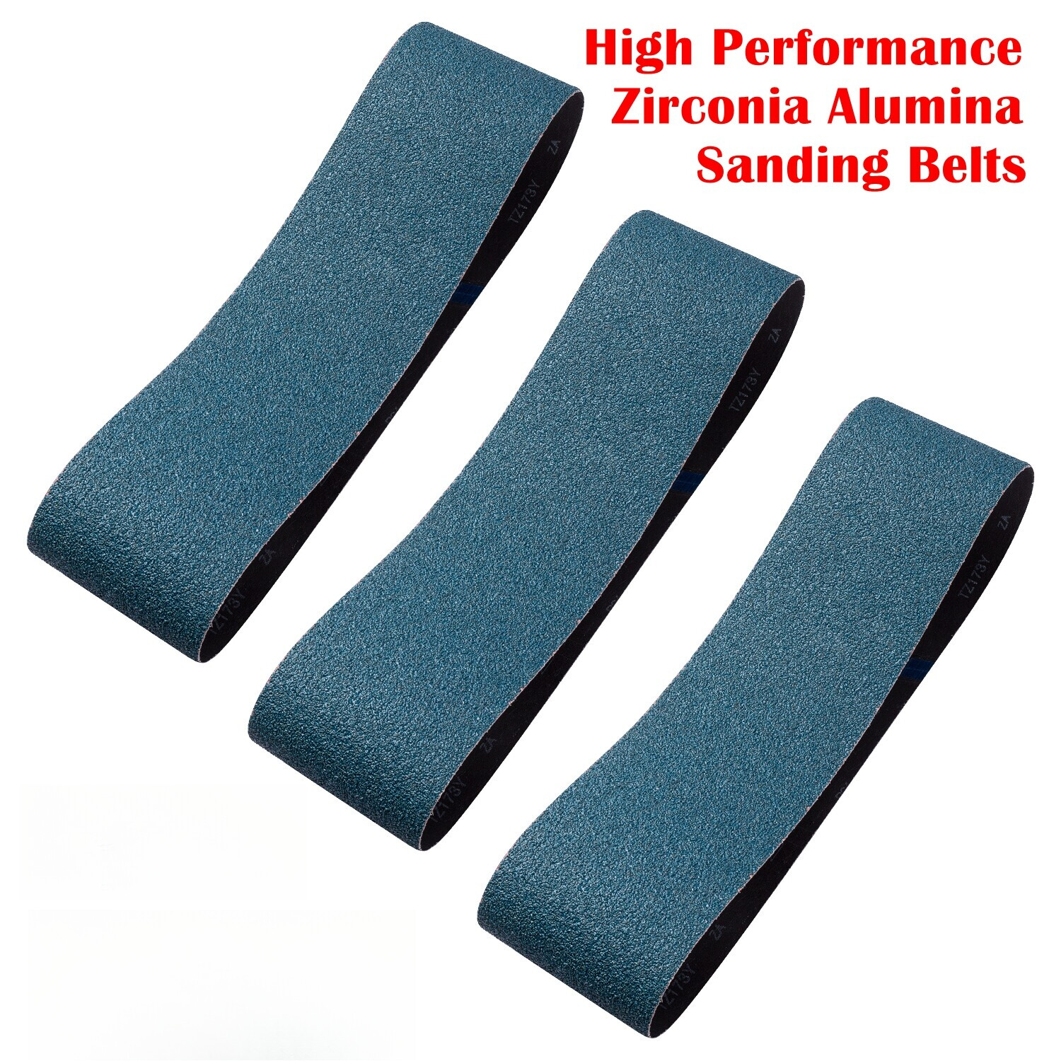 3 Pack Zirconia Sanding Belts 4 x36″ Sander 120 Grit Metal Grinding Sander Belt