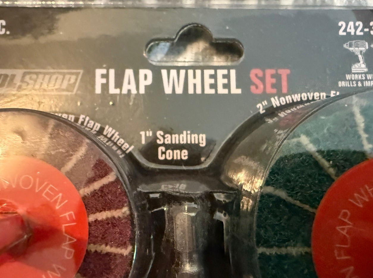 5 Piece Flap Wheel & Cone Sanding Set Drill Drive 1/4″ Hex Shank – 2 packages