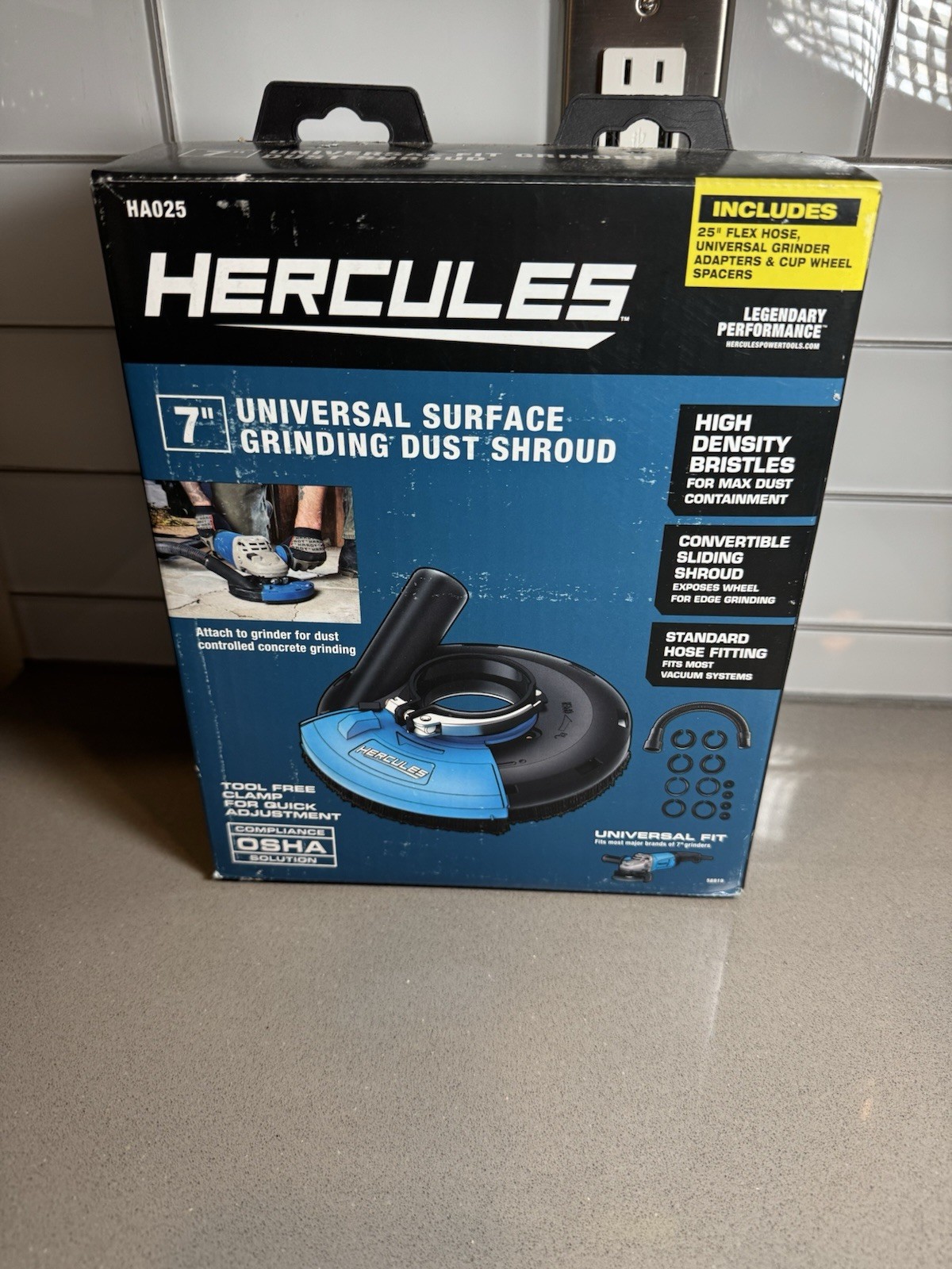 HERCULES HA025 7 in. Surface Grinding Dust Shroud Item – 58919 (New)