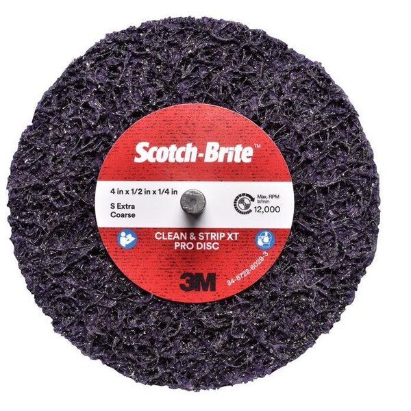 “Scotch-Brite Clean & Strip XT Pro Disc, 4″x1/2″x1