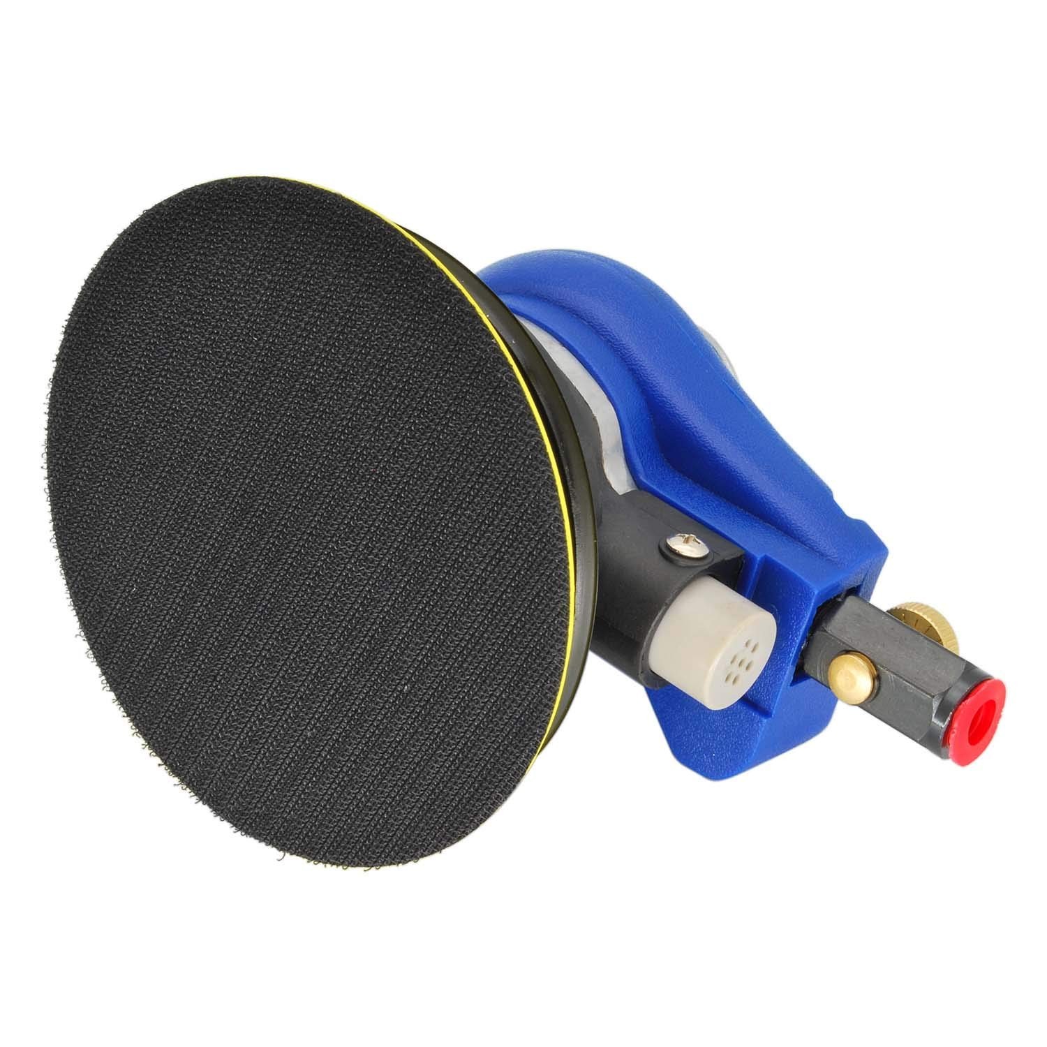 5 Inch Air Random Orbital Sander, Pneumatic Palm Sander tool with 10 Pcs…