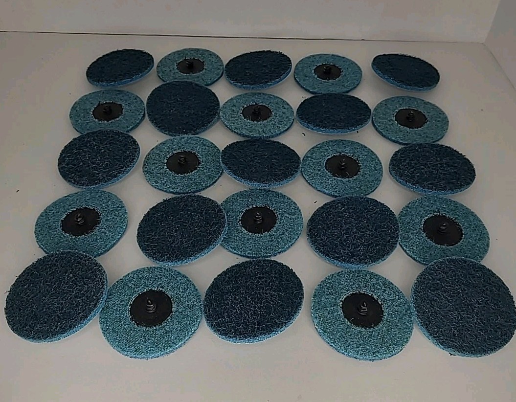 25PCS 3” Fine Surface Conditioning Roll-On Sanding Discs Drill Die Grinder Pads