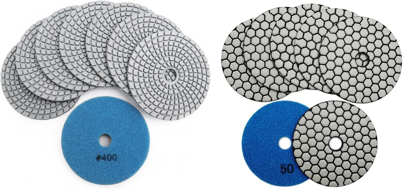 Grit 400 Diamond Polishing Pads for Marble, Granite & Stone Finishing
