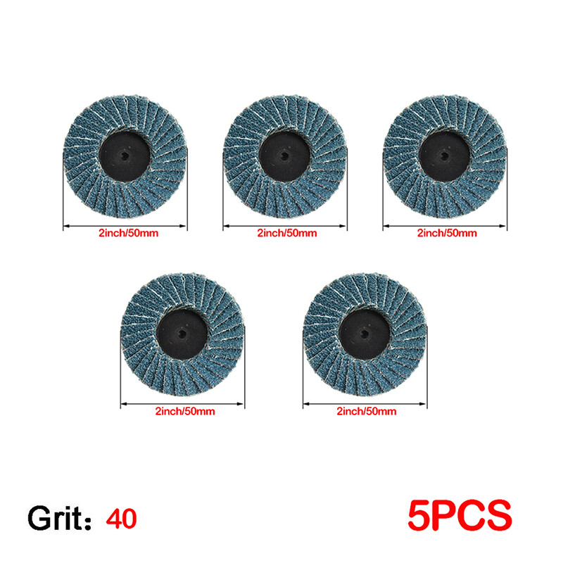 5/10/20PCS 2″ 40-120Grit Flap Sanding Disc Grinding Abrasive Angle Grinder Wheel