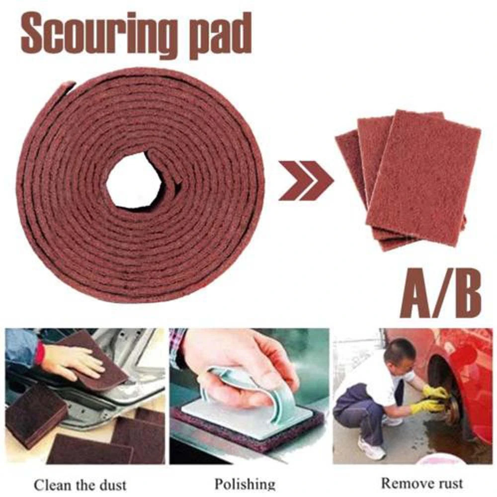 1PC Dish Washing Brush Scouring Pad Emery Scrubber Sink Pot Bowl Stoves Plate Cu