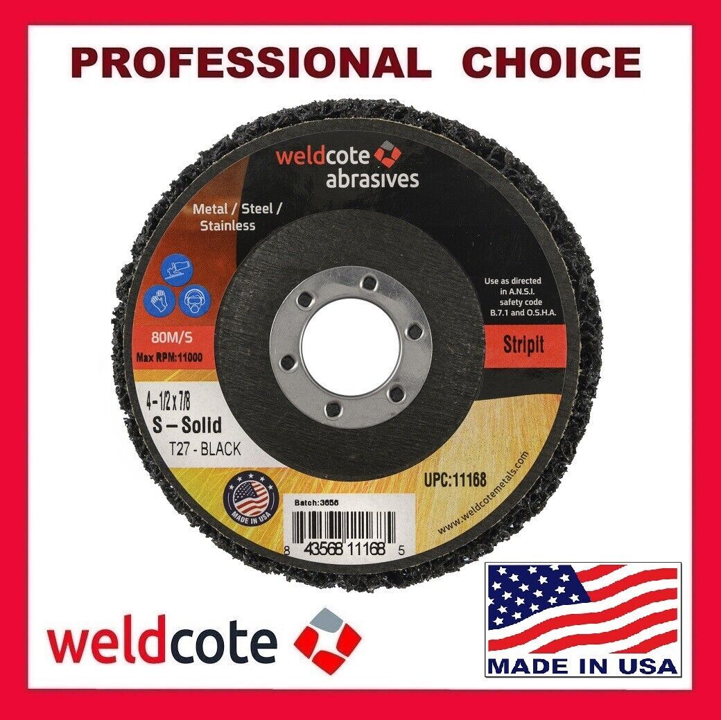 4-1/2″ x 7/8″ Surface Conditioning Strip Disc Wheel for Fast Paint Rust Removal
