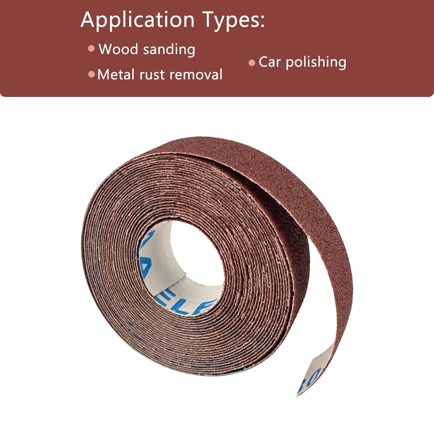 80 Grit Emery Cloth Sandpaper Roll 1 x 19 Ft for Wood, Metal & Automotive Use