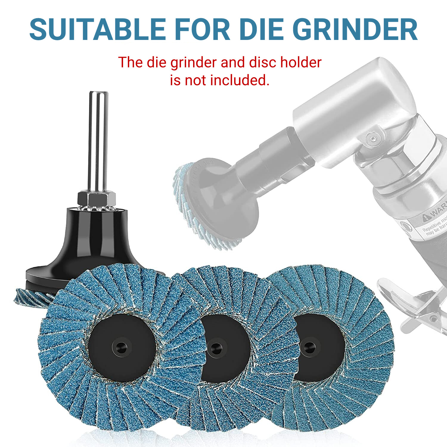 20 PCS 2 inch Zirconia Roll Lock Flap Sanding Disc 40 60 80 120 Grit Die Grinder