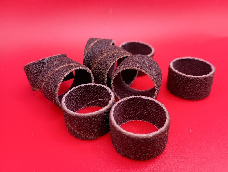 (10) REPLACEMENT SANDING BANDS 3/4″ DIAMETER 80 GRIT PER GYROS 11-84078