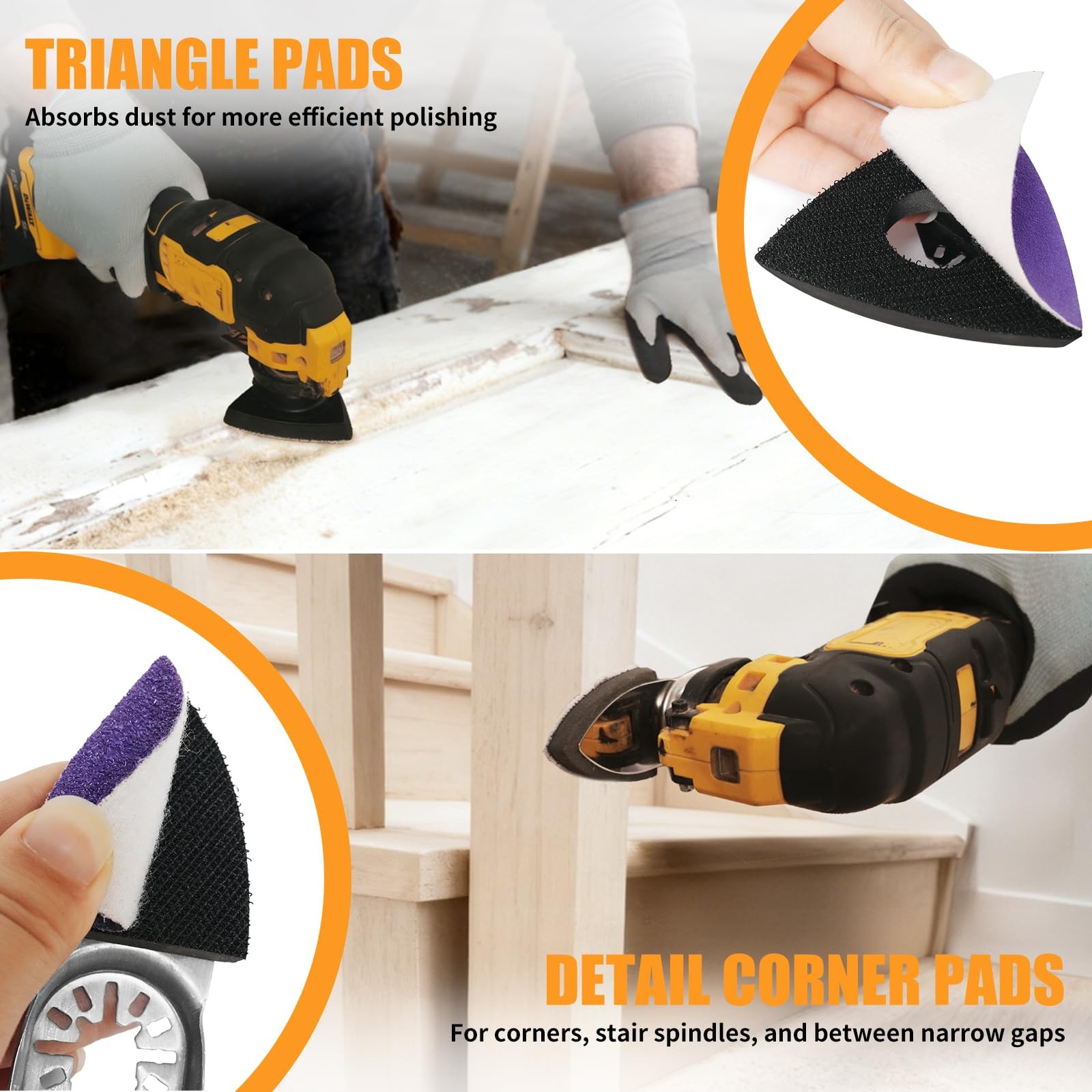 Upgraded 206CS Zirconia Oscillating Tool Sanding Kit