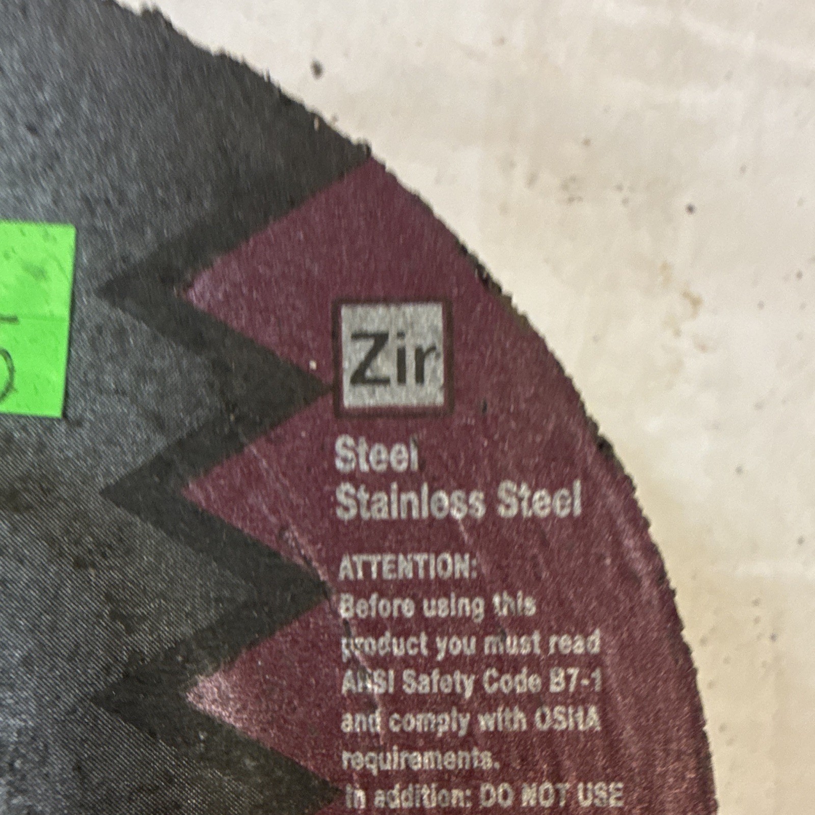 Metabo ZA24-T T27 Coarse Grinding Wheel 4-1/2in x 1/4in x 7/8in Lot of 4