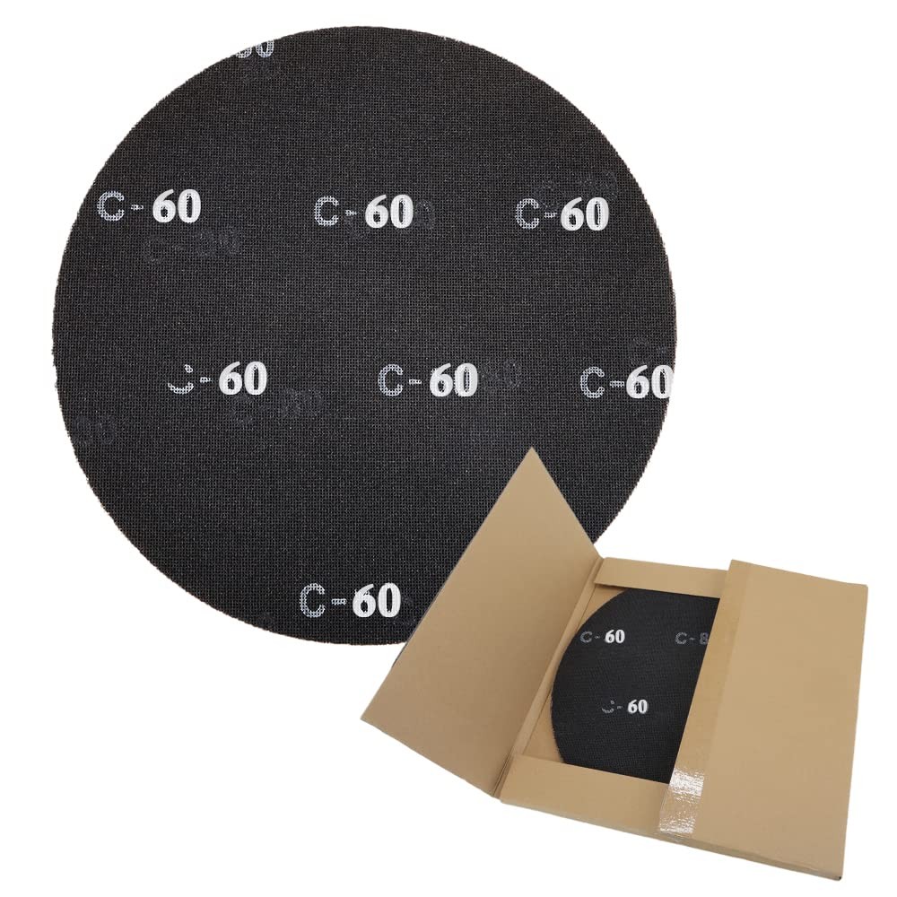 HUAALIUCHE 17″ Sanding Screen Discs – Mesh Floor 17 inch, Black