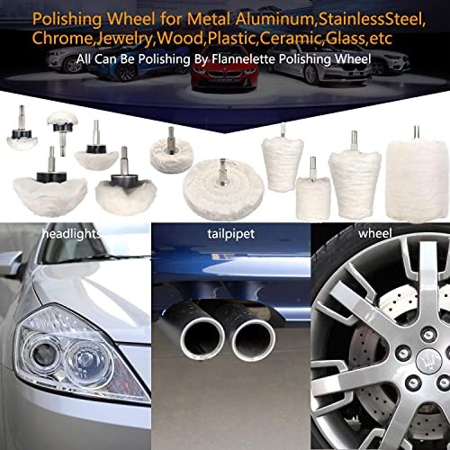 pcs Buffing Wheel for Drill, Buffing Pad Polishing Wheel Kits, Wheel Shaped 11