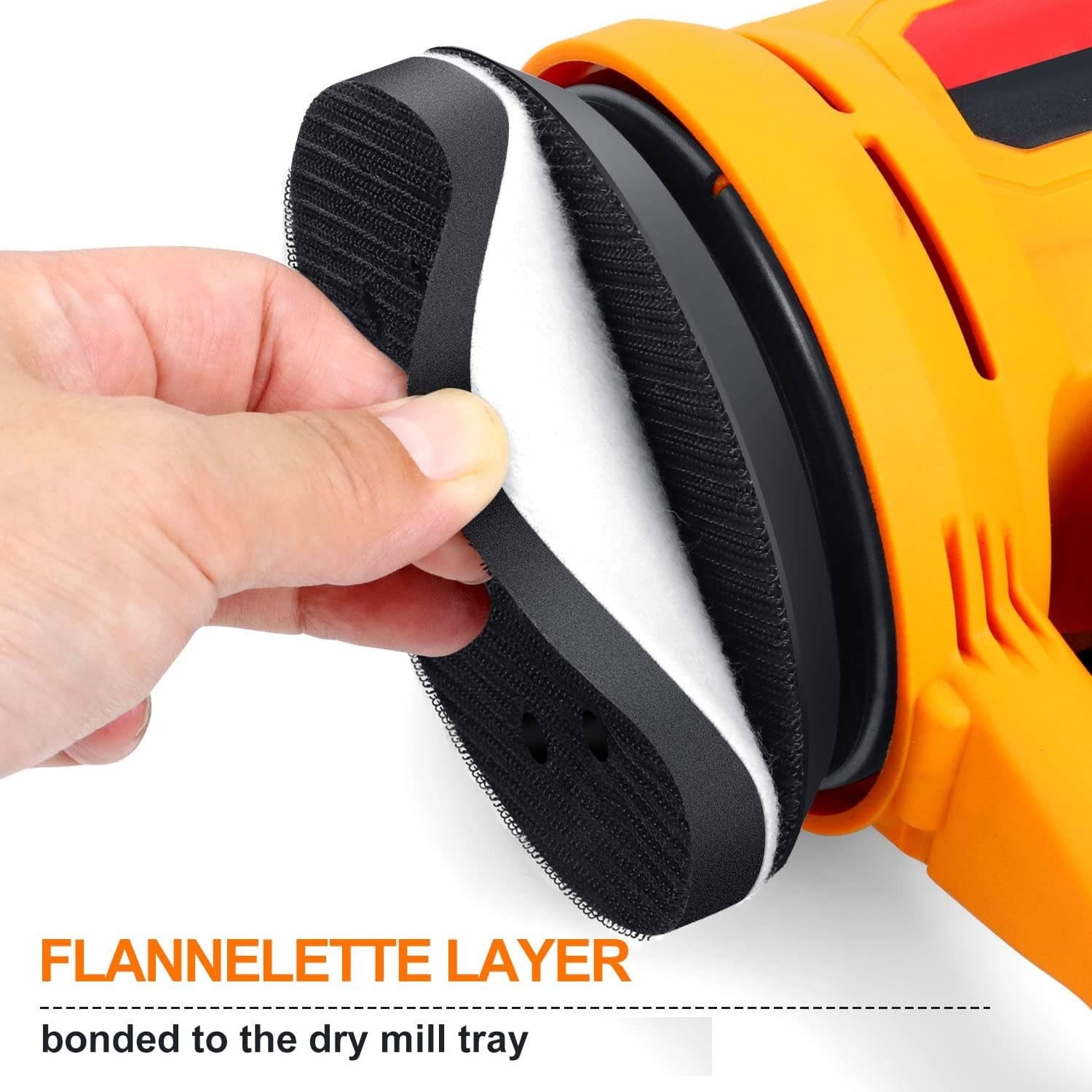 Soft Sponge Orbital Sander Foam Pads 5” – Ideal for Wood, Plastic & Metal