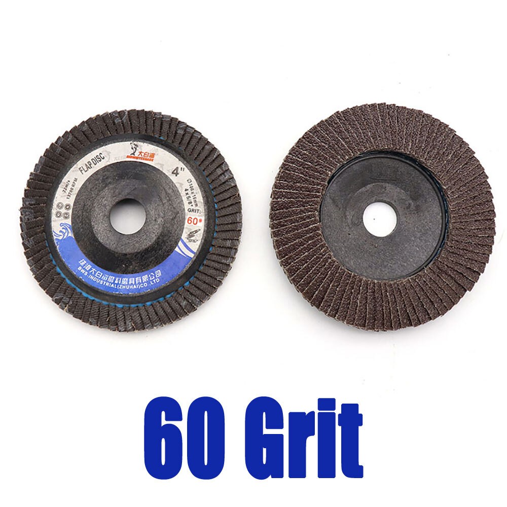 Flap Grinding Sanding Discs 100mm 4″ 60 80 120 240 320 Grit Angle Wheel Grinder