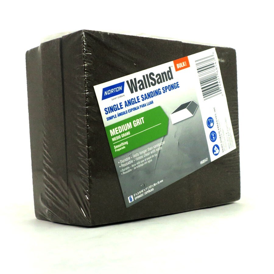 Norton Saint-Gobain Wallsand Bulk Pack Medium Grit 6 Sponges