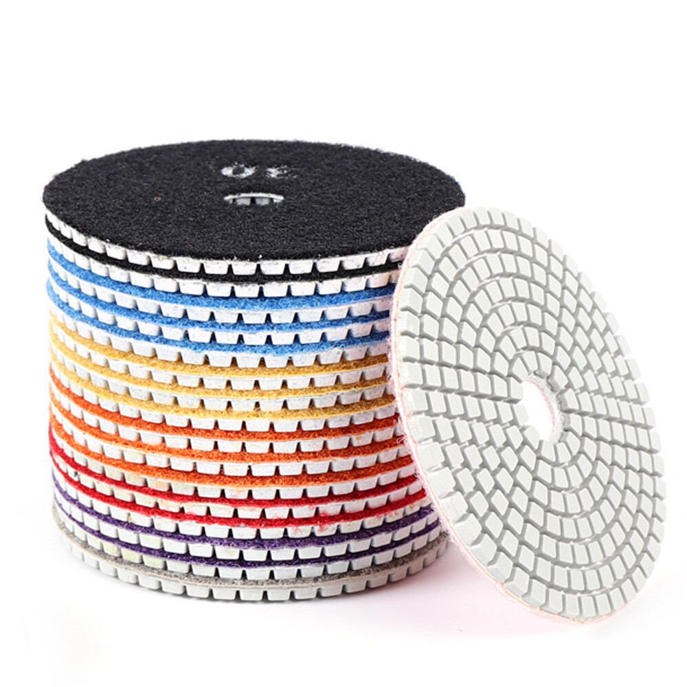 For Grinding & Sanding 19 pcs Polishing Pads 4 inch Diamond Polishing Pads Set