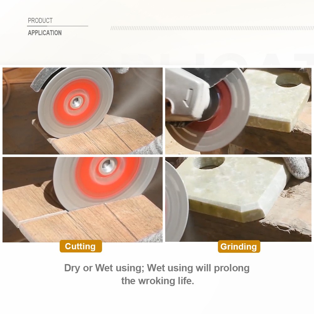 2pcs 4″/4.5″/5″ Diamond Cutting Grinding Disc M14 Saw Blade Tile Marble Stone