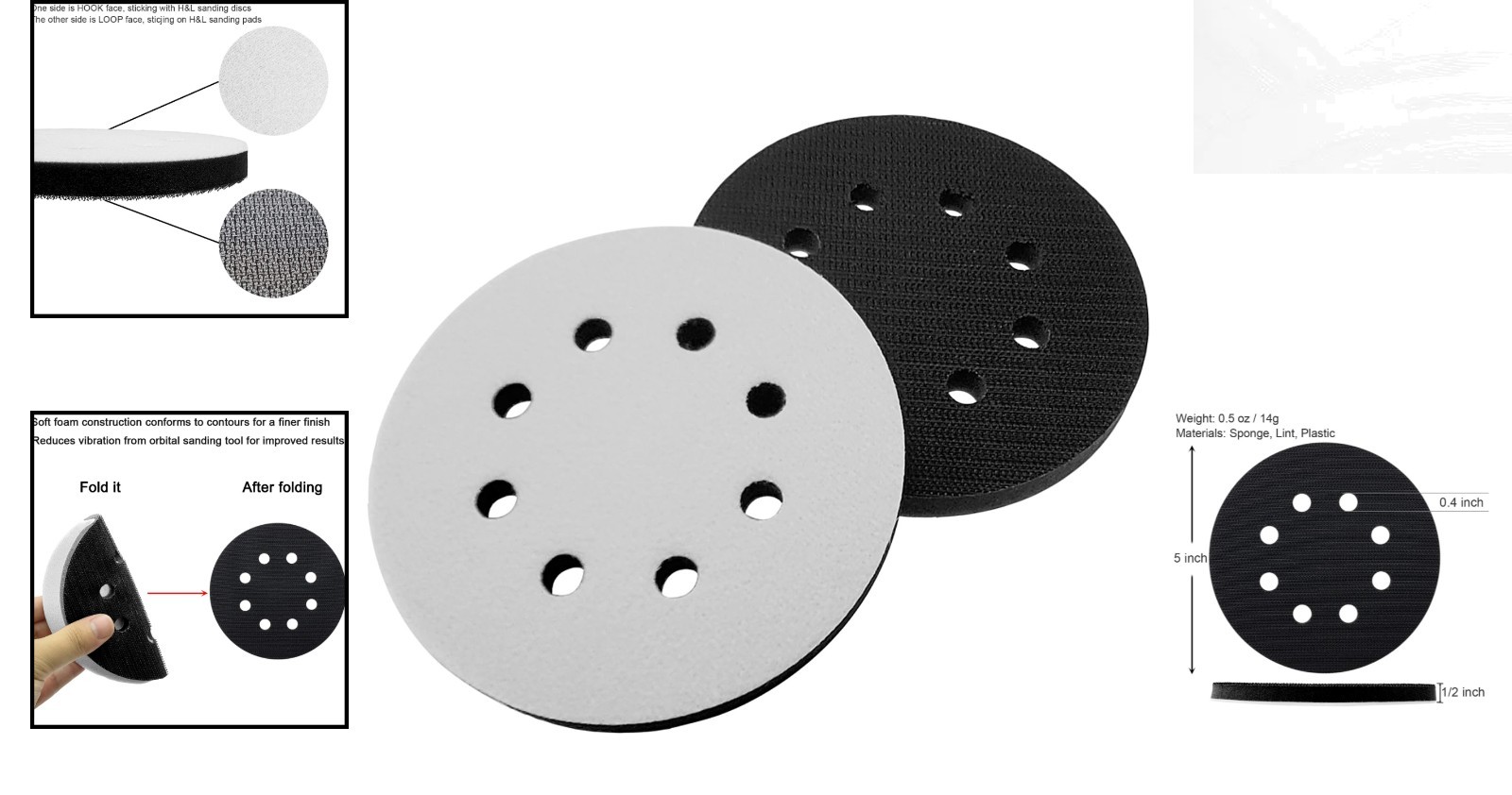 Quality Sponge Buffer Pads for Orbital Sanders – Quick Replacement & Longevity