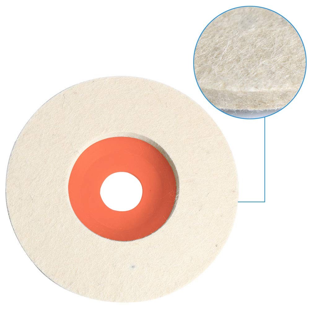 4.5″ x 7/8″ Inch Wool Felt Disc Polishing Buffing Wheel Pad 4.5 inch 7pcs
