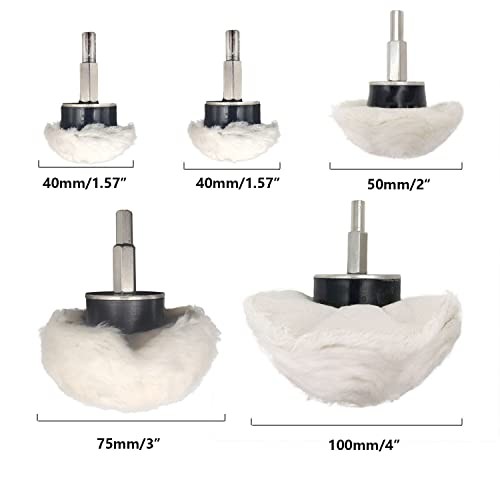 pcs Buffing Wheel for Drill, Buffing Pad Polishing Wheel Kits, Wheel Shaped 11