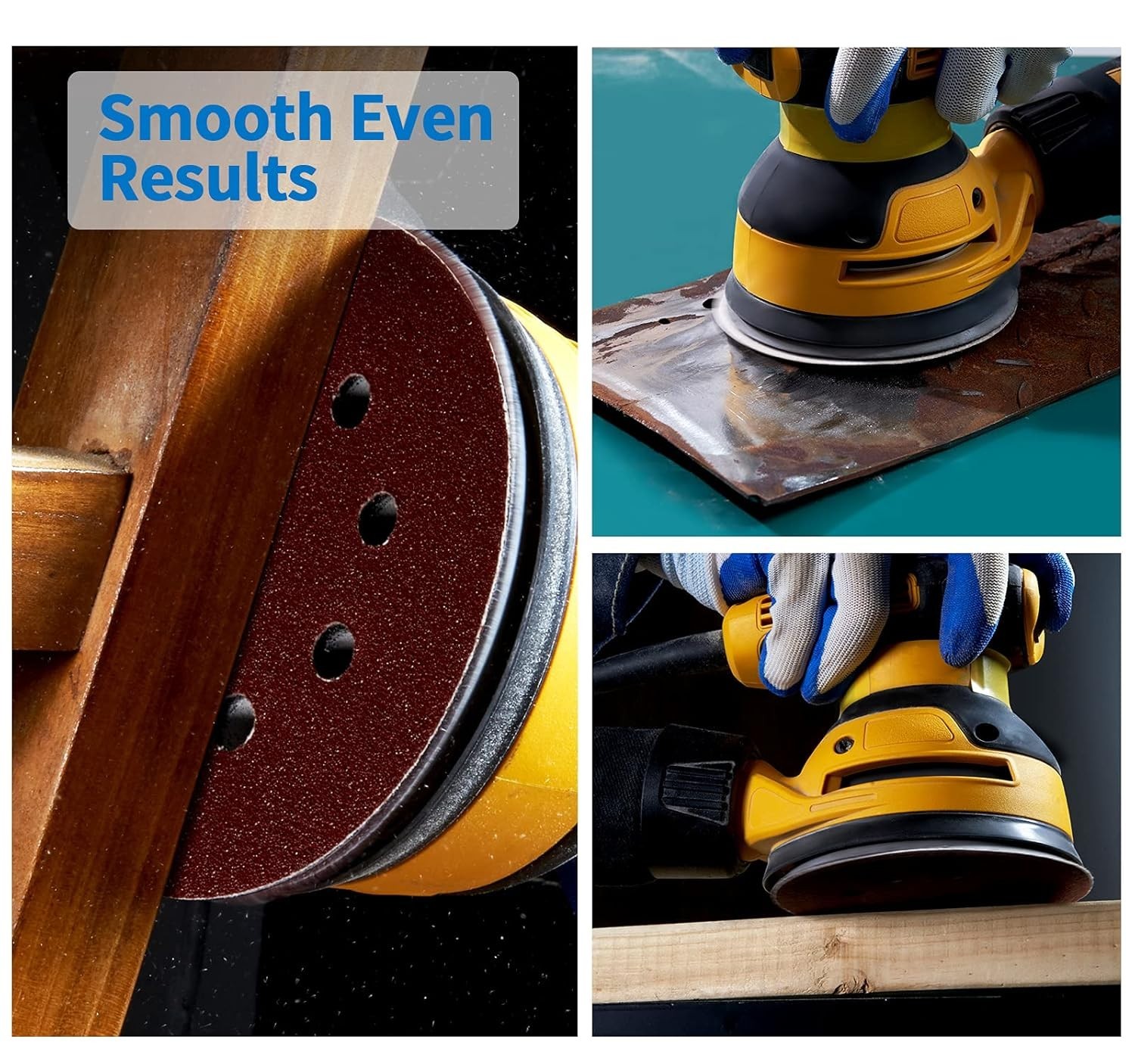 5-Inch 72-Piece Sanding Discs – Multi-Grit for Perfect Finishing Touches