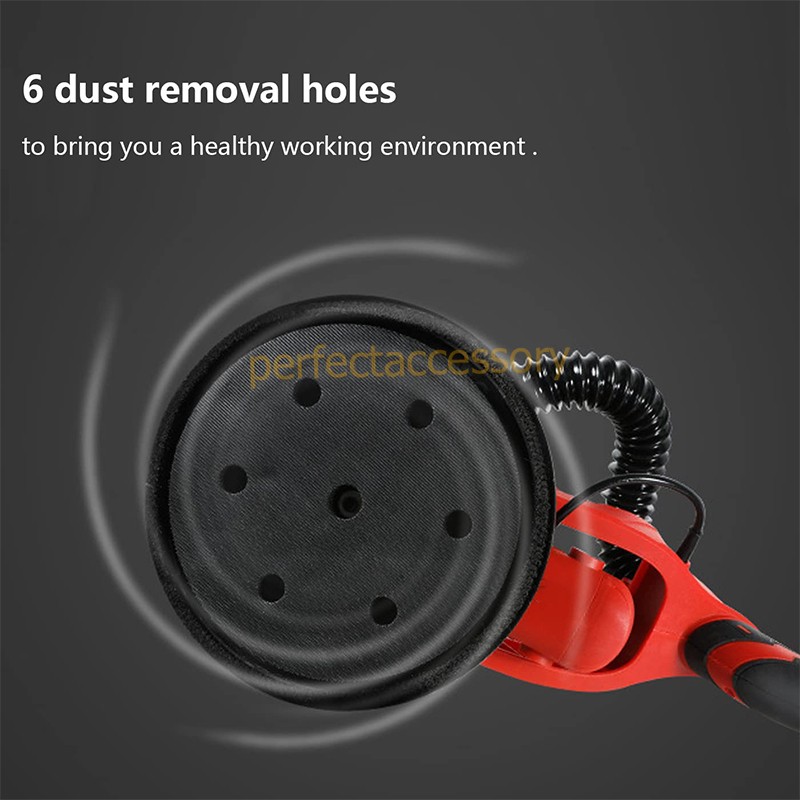 1-2Pcs 9″ 6 Hole Hook&Loop Sanding Pad Backing Plate for Drywall Orbital Sander