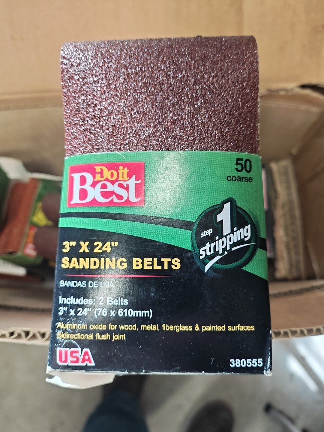 2/pc 3″ X 24″ Sanding Belts 50 Grit Extra Coarse
