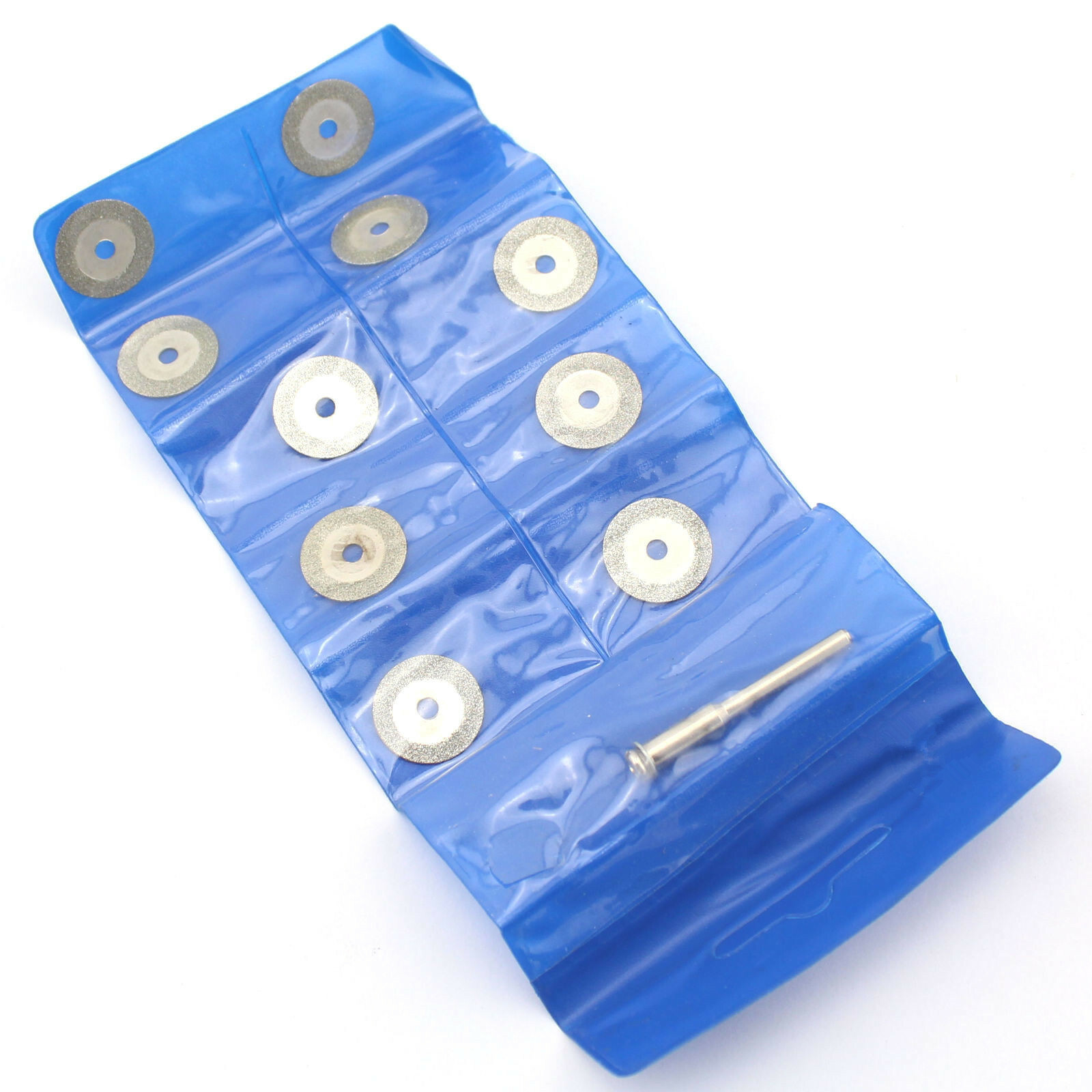 10Pcs 16mm 5/8″ inch Diamond Cutting Wheel Rotary Blades Cut-off Disc Shank 1/8″
