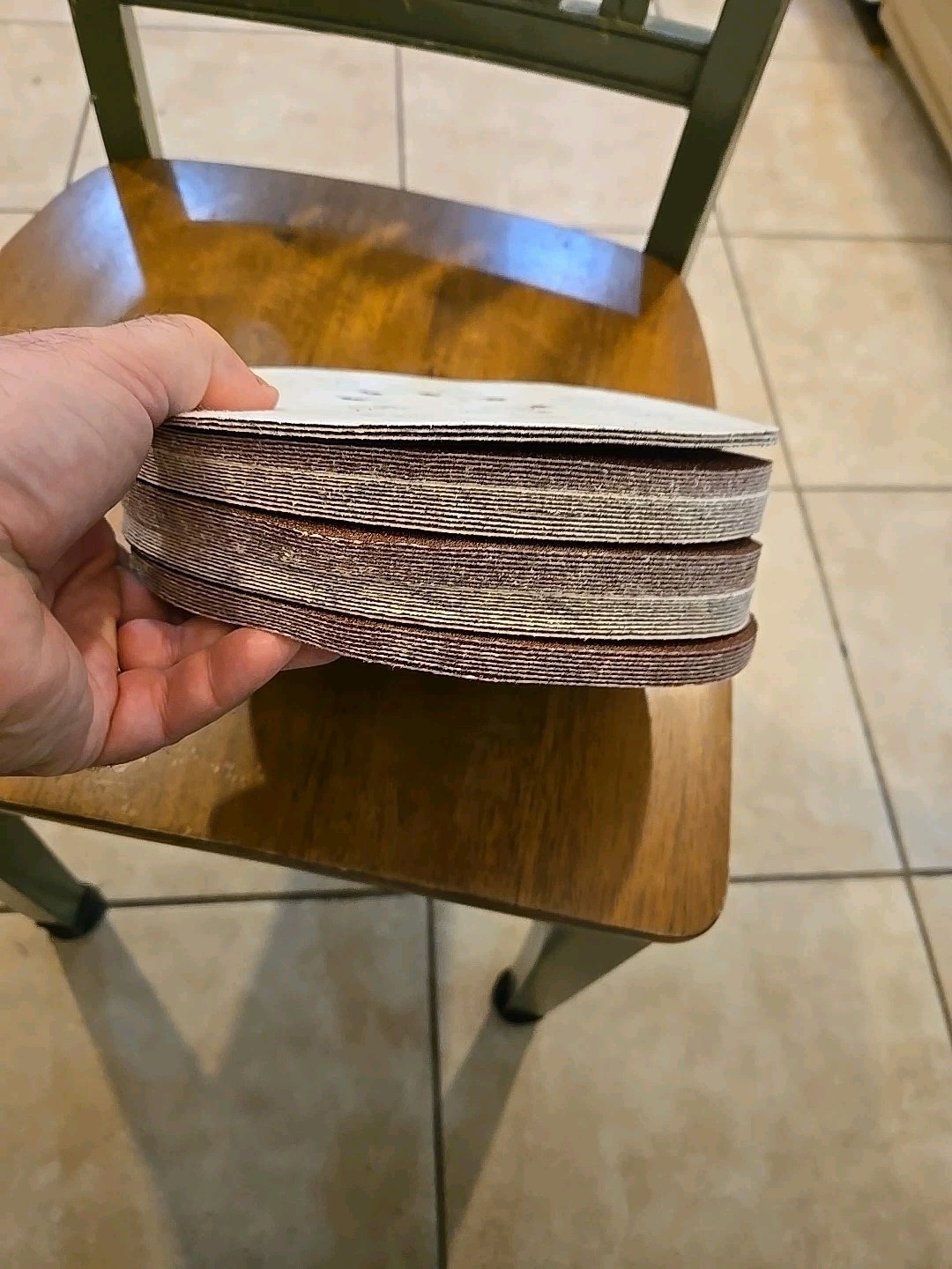 9″ 8-Hole Sanding Disc Drywall Sander Paper Hook Loop P40 40 Grit New