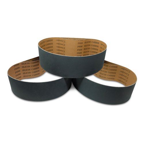 4 X 36 Inch Silicon Carbide Sanding Belts – 600, 800, 1000 Grits – 12 Pack