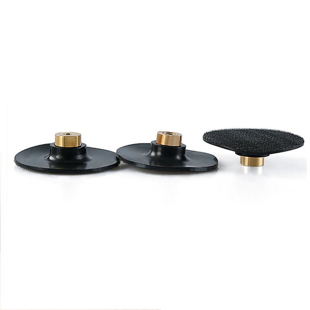 80mm/100mm Rubber Hook & Loop Backing Pad M10/M14/M16 Thread for Angle Grinder