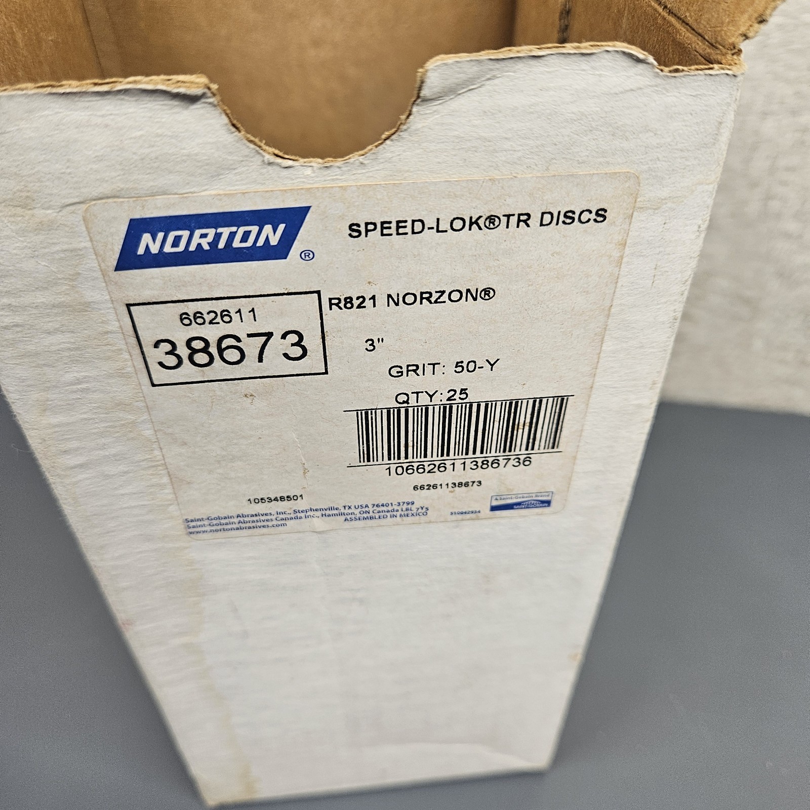 Norton Sanding Discs Flapwheels Blaze BlueFire 2″TR Type III SpeedLokTR Metalite
