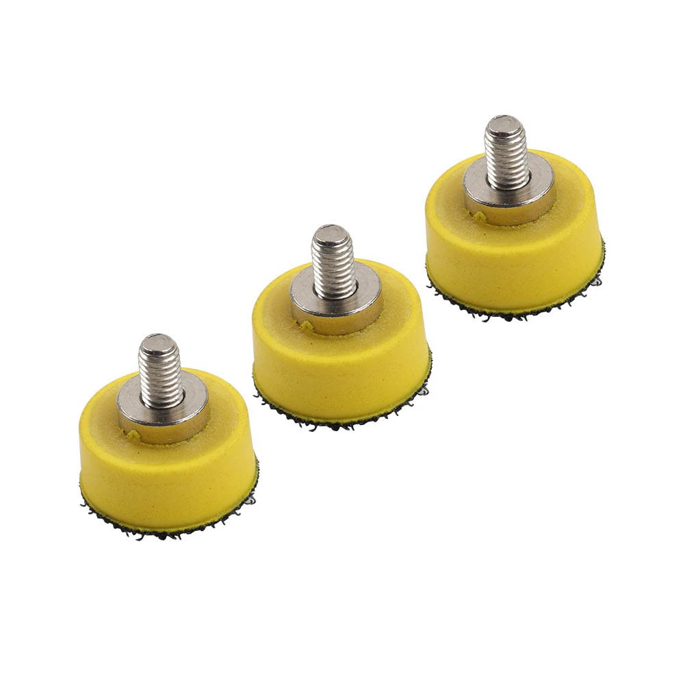 3pcs 1/2/3″ Hook & Loop Backing Pads Sanding Disc Sander Plate Polisher M6