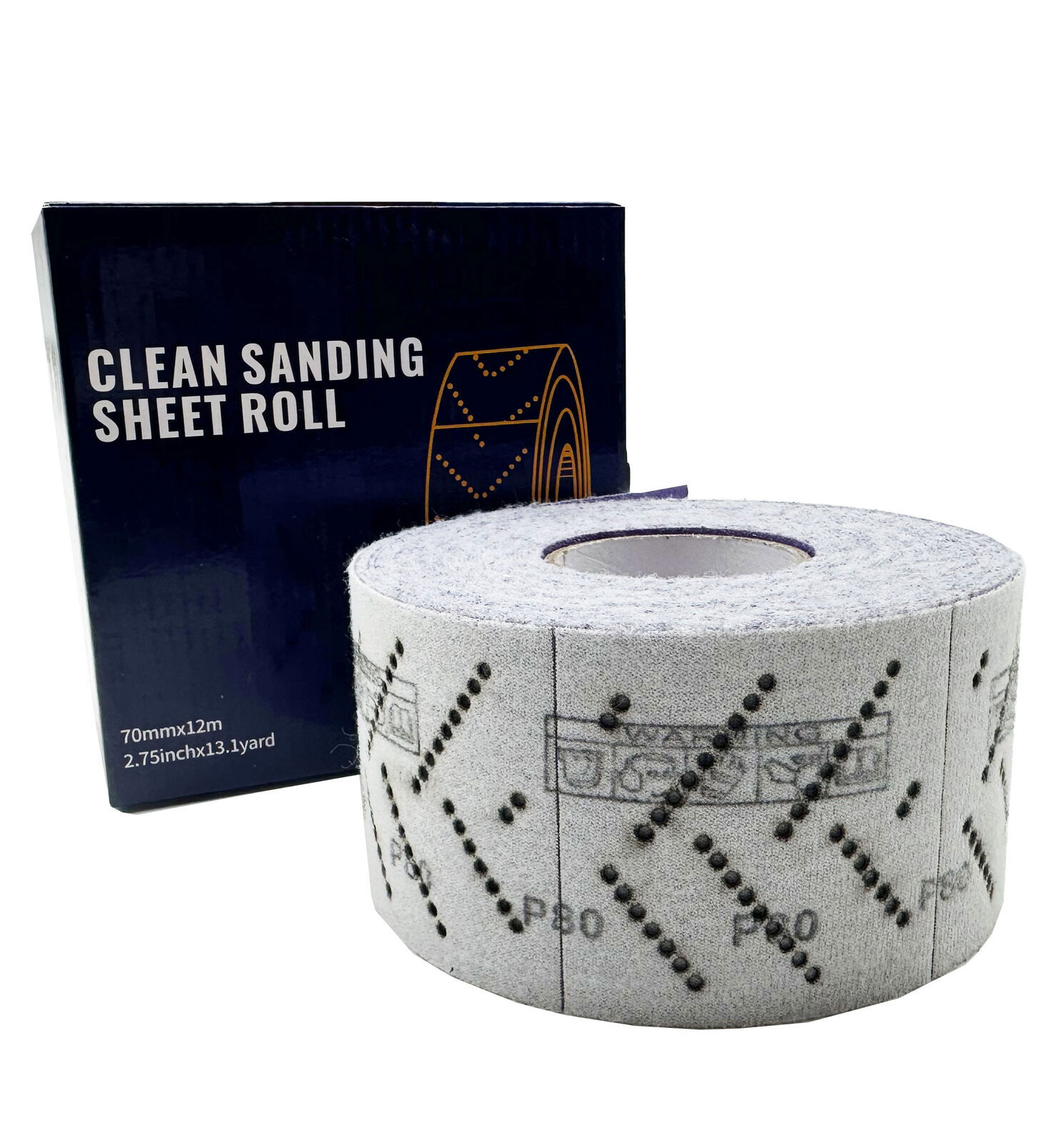 1X 70mm×12m Ceramic Automotive Sanding Roll P400 Clean SandSheet for Woodworking