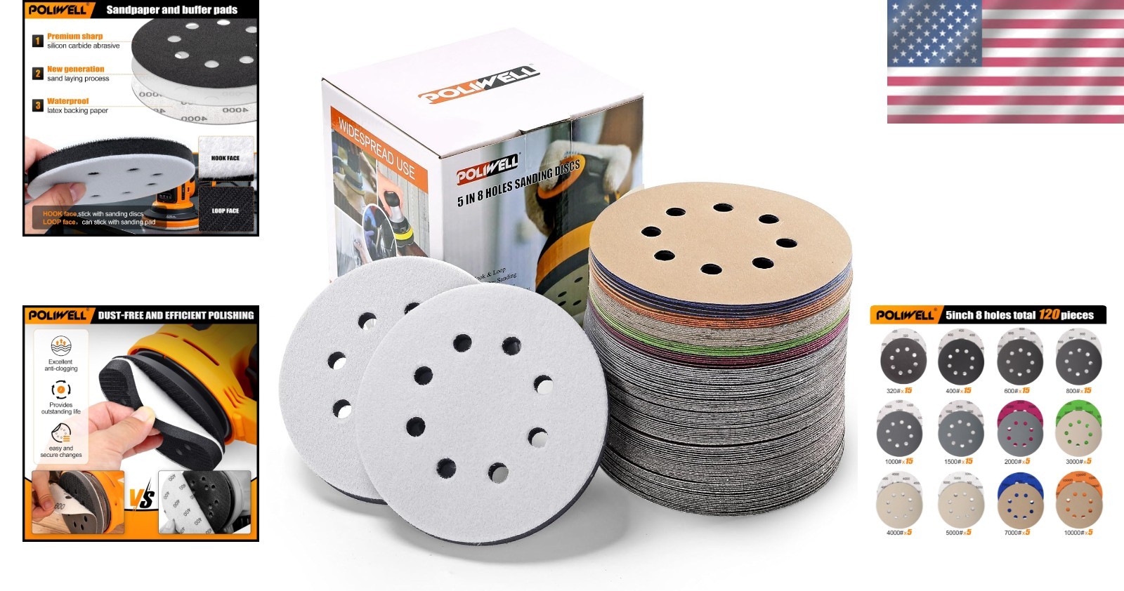 Silicon Carbide Sanding Discs Variety Pack